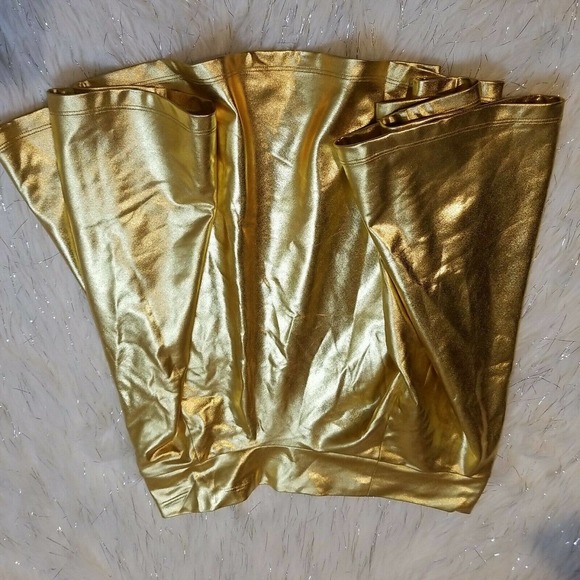 Flare Skirt Gold New Years Holidays bright - Picture 5 of 7